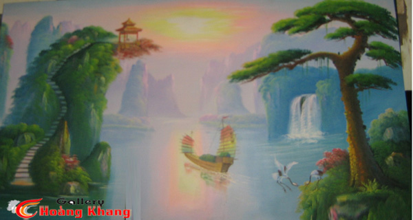 Tranh Núi - Nước - Phong Thuỷ